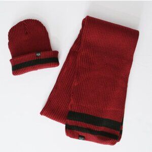Artic Expedition Men's/Unisex Rib-Knit Scarf and Beanie Set - Soft Acrylic, NWOT